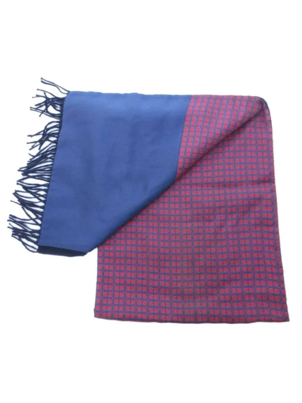 Hermes Martin Margiela Era Cashmere Silk Scarf Reversible Geometric Pattern - Picture 3 of 4